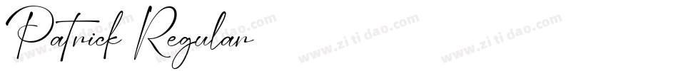 Patrick Regular字体转换